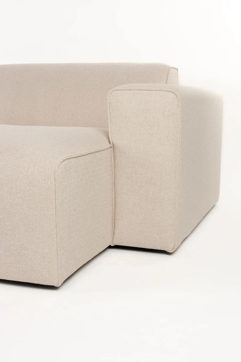 Sofa Milka 4,5-Sitzer mit Chaiselongue in Sand von Zuiver