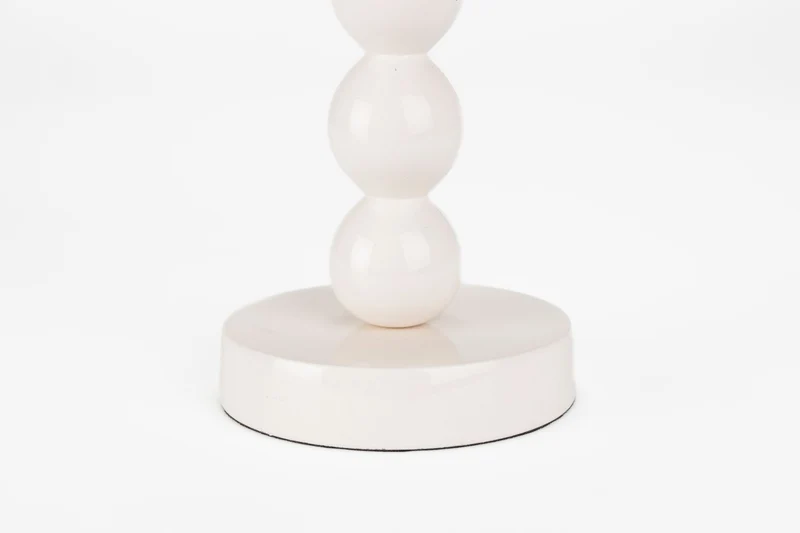 Kerzenständer Bubbles Four aus Aluminium, glänzendes Beige, 4 Kerzen