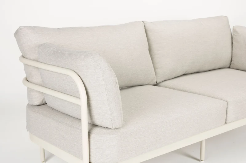 Gartenmöbel-Set Vistia mit Sofa & Coffee Table, Aluminium Beige