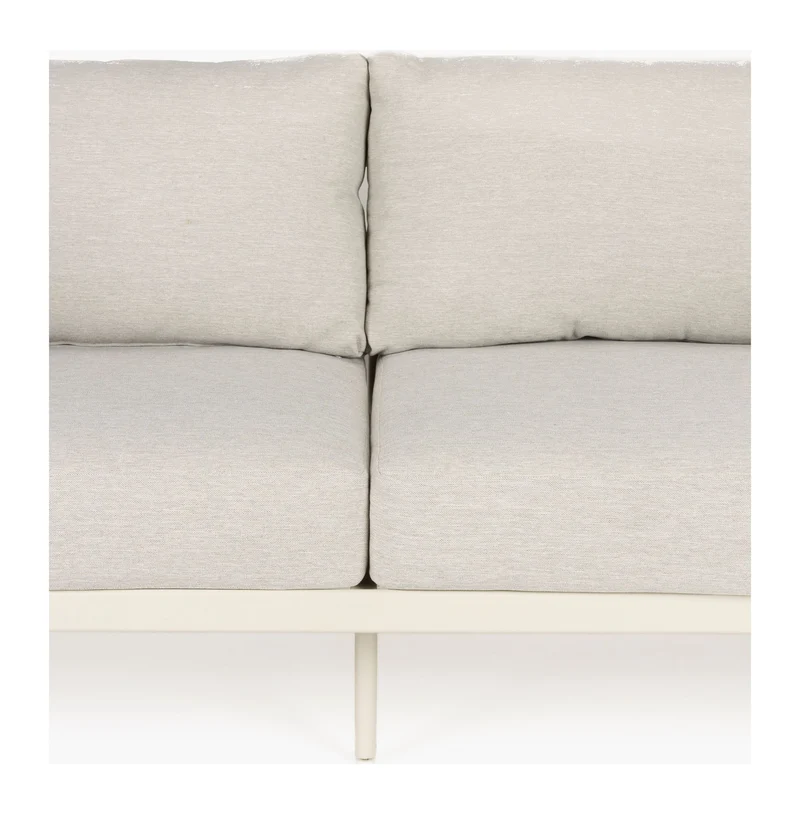 Gartenmöbel-Set Vistia mit Sofa & Coffee Table, Aluminium Beige
