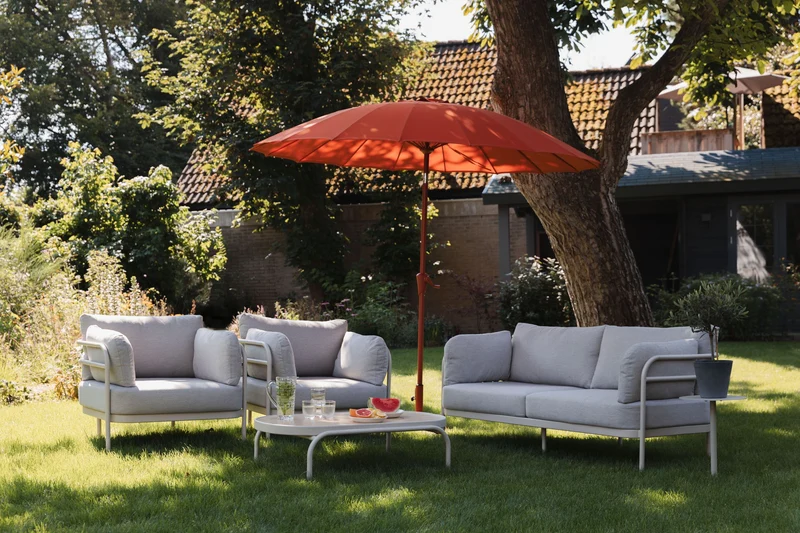 Gartenmöbel-Set Vistia mit Sofa & Coffee Table, Aluminium Beige