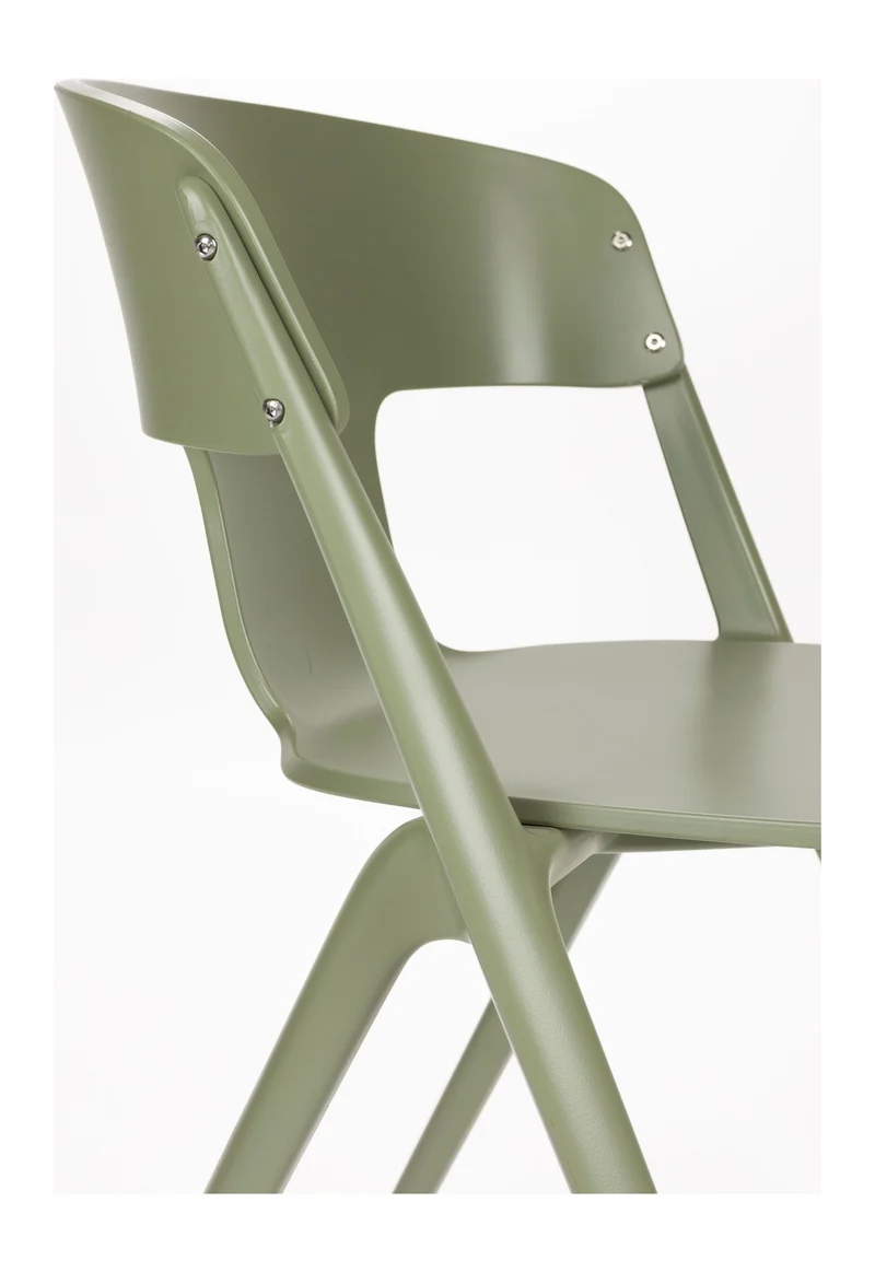 Gartenstuhl Horizon 4er-Set, Forest Green aus Polypropylen von Zuiver