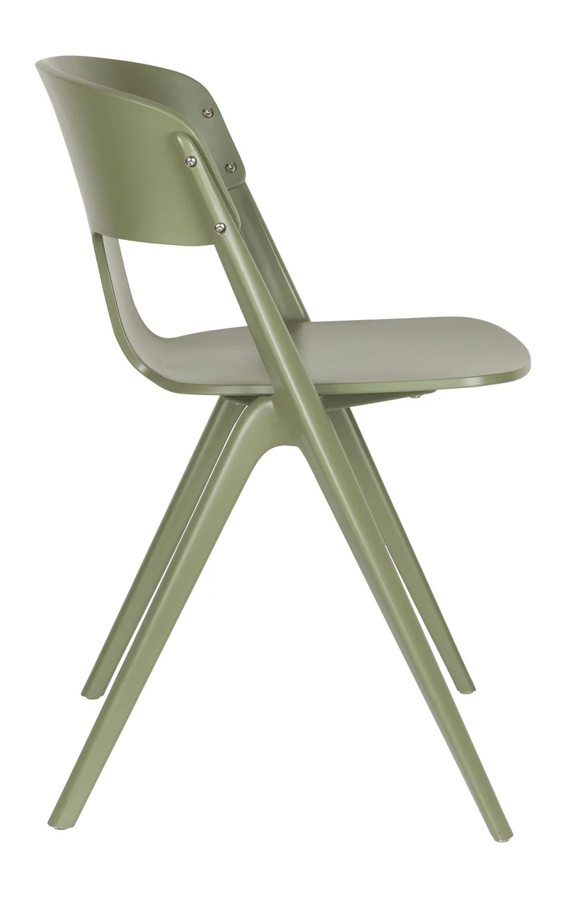 Gartenstuhl Horizon 4er-Set, Forest Green aus Polypropylen von Zuiver