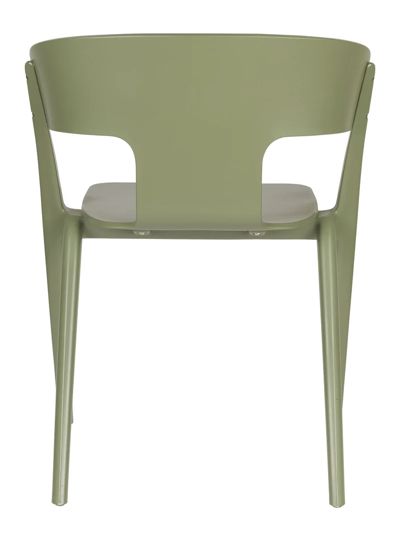 Gartenstuhl Horizon 4er-Set, Forest Green aus Polypropylen von Zuiver