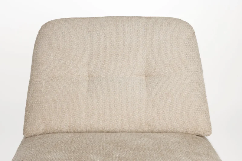 Loungesessel Benjamin mit drehbarem Metallgestell, Beige von Zuiver