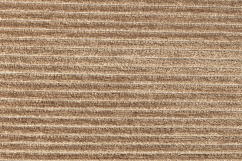 Ecksofa Fat Freddy Rib Left Caramel mit Rippenstoff von Zuiver