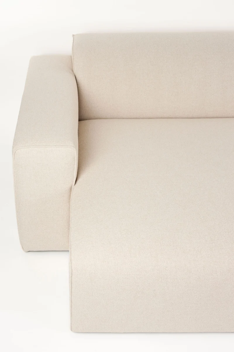 Sofa Milka 4,5-Sitzer links in Sand mit Chaiselongue von Zuiver