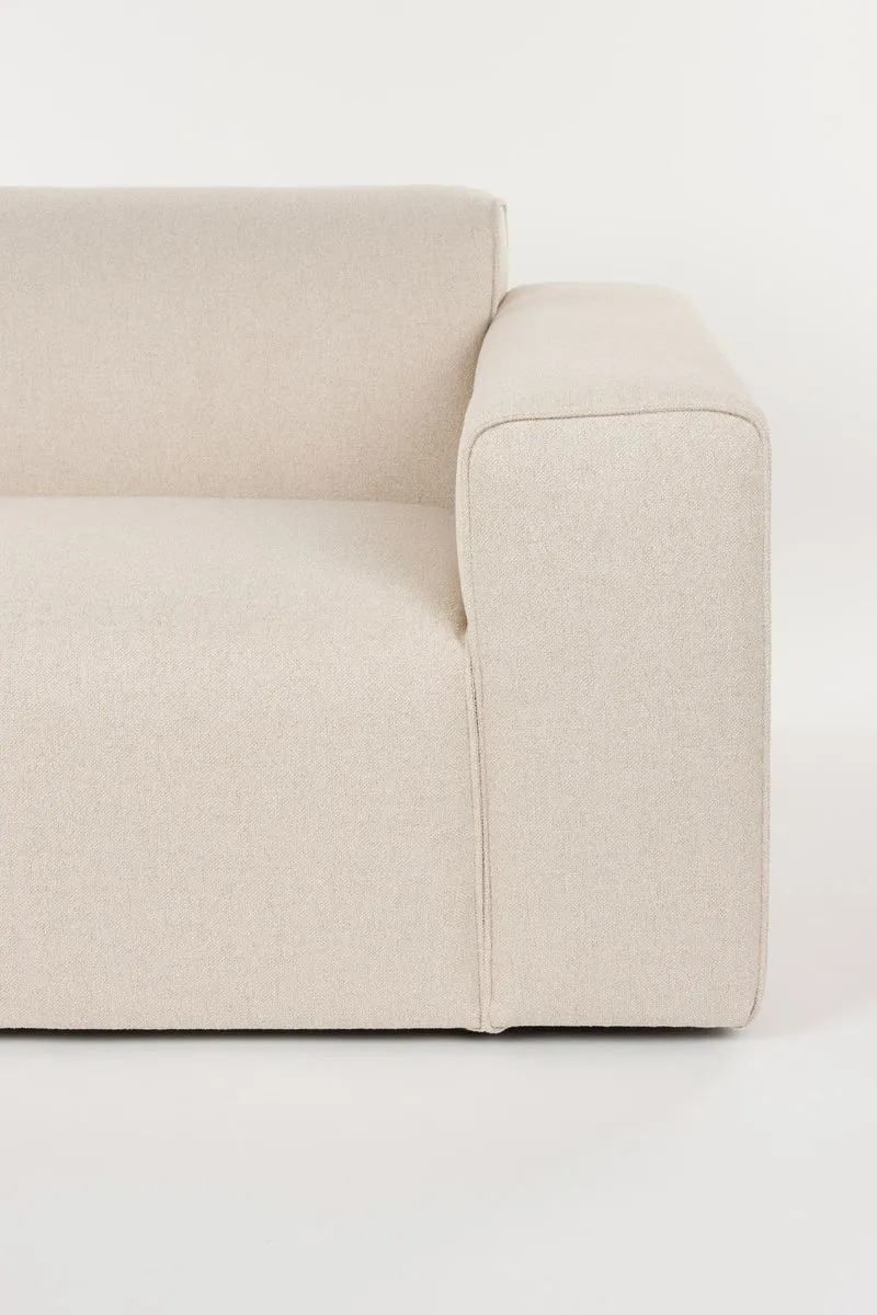 Sofa Milka 4,5-Sitzer links in Sand mit Chaiselongue von Zuiver