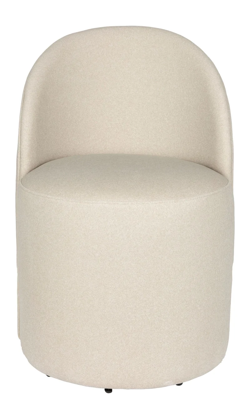 Loungesessel Plush Beige mit Samtbezug und Rückenlehne bis zum Boden