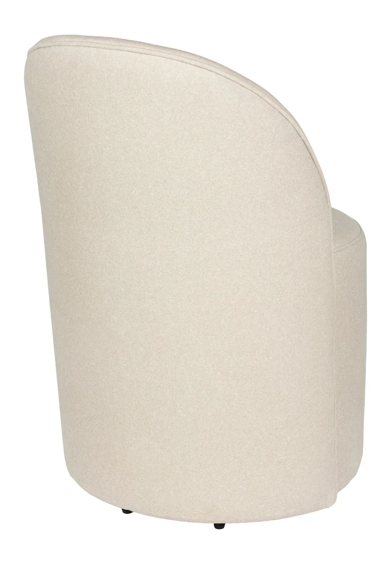 Loungesessel Plush Beige mit Samtbezug und Rückenlehne bis zum Boden