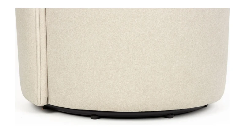 Loungesessel Plush Beige mit Samtbezug und Rückenlehne bis zum Boden