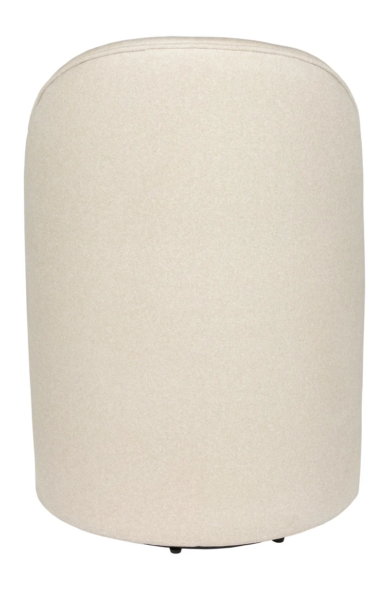 Loungesessel Plush Beige mit Samtbezug und Rückenlehne bis zum Boden