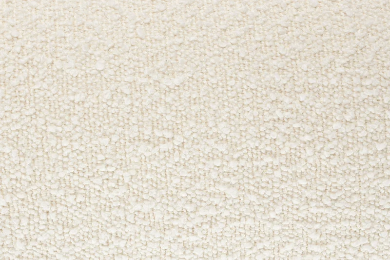 Loungesessel Oolong Beige mit Bouclé-Bezug und Eschenholz-Gestell