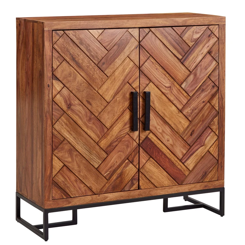 Schuhschrank Sheesham Massivholz 100x105x40cm Flurkommode Ablage