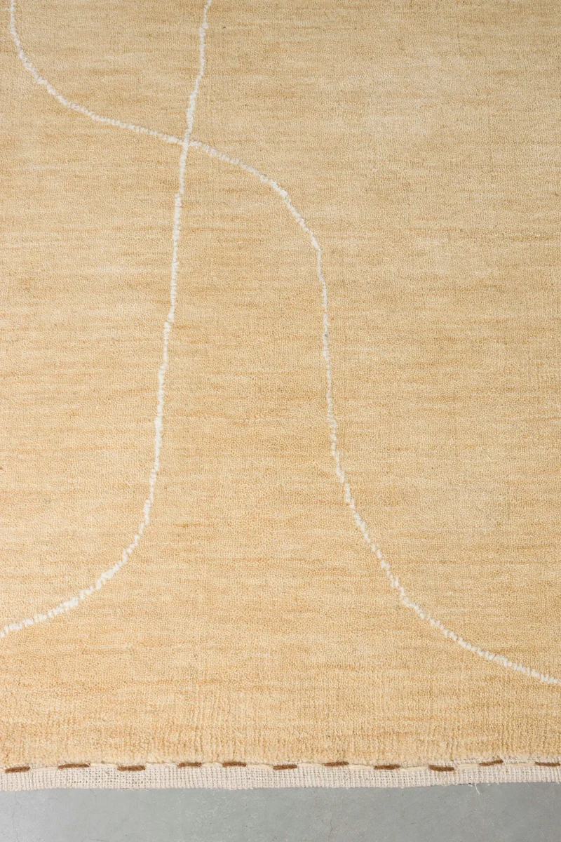 Teppich Doodle 160x230 Beige, handgefertigt aus Polyester von Zuiver