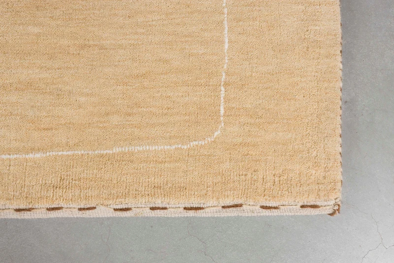 Teppich Doodle 160x230 Beige, handgefertigt aus Polyester von Zuiver
