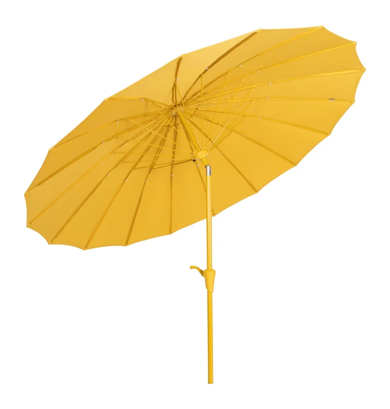 Sonnenschirm Sunshine von Zuiver in Gelb mit Aluminiumgestell