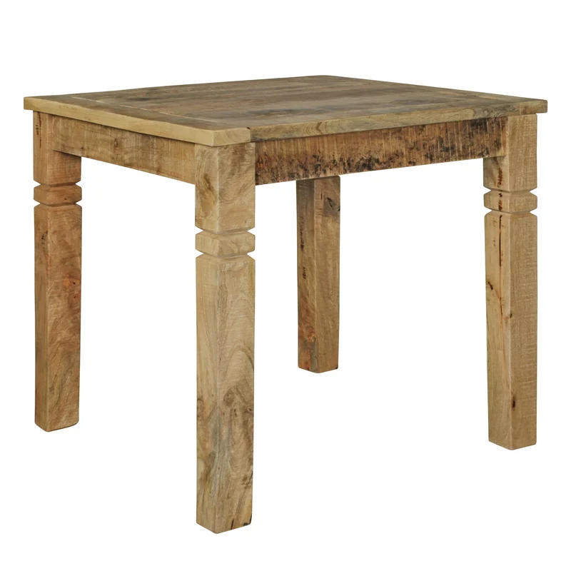 Esszimmertisch WL5.077 Mango Massivholz 80x80cm Landhausstil Braun
