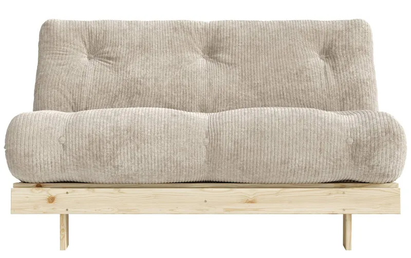 Sofa Schlafsofa ROOTS 140 Polster Cord Kiefer massiv unbehandelt Karup