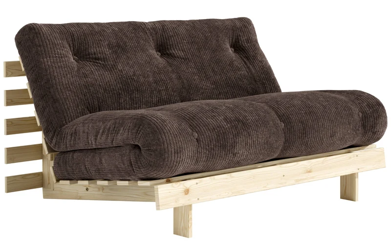 Sofa Schlafsofa ROOTS 140 Polster Cord Kiefer massiv unbehandelt Karup