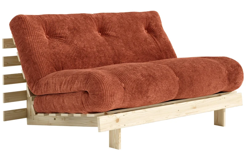 Sofa Schlafsofa ROOTS 140 Polster Cord Kiefer massiv unbehandelt Karup