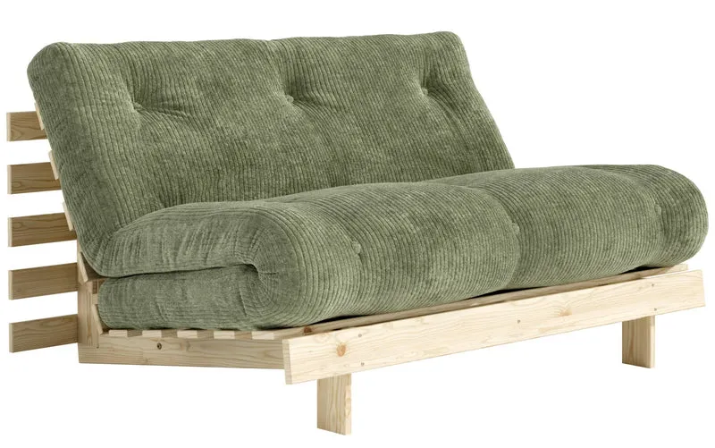 Sofa Schlafsofa ROOTS 140 Polster Cord Kiefer massiv unbehandelt Karup