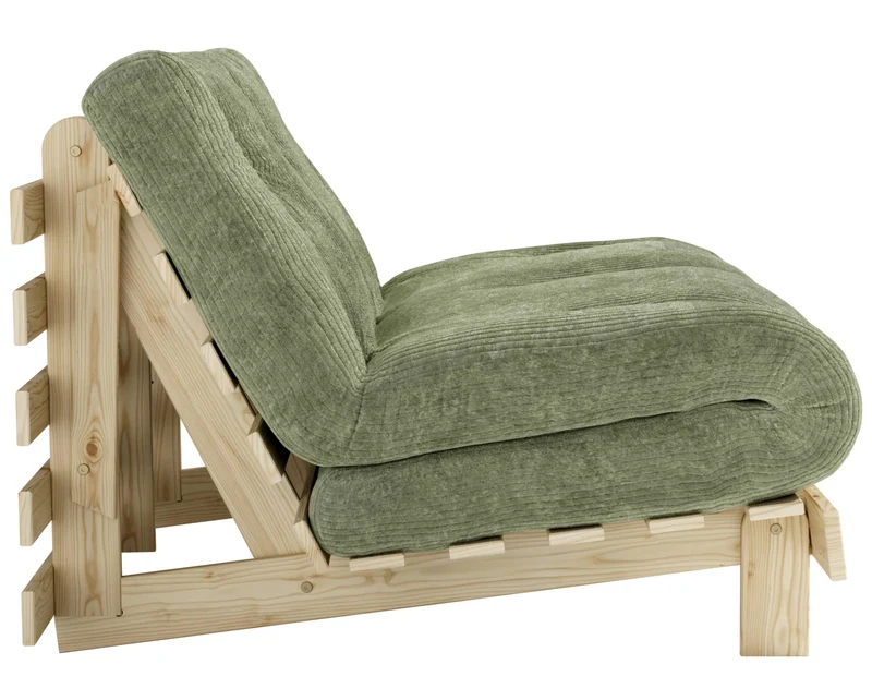 Sofa Schlafsofa ROOTS 140 Polster Cord Kiefer massiv unbehandelt Karup