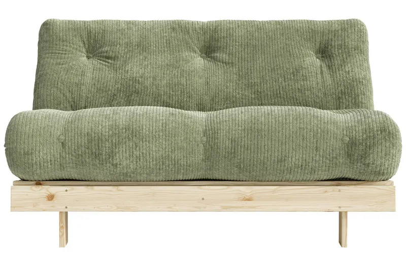 Sofa Schlafsofa ROOTS 140 Polster Cord Kiefer massiv unbehandelt Karup
