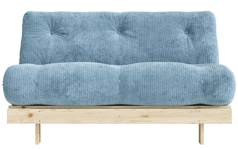 Sofa Schlafsofa ROOTS 140 Polster Cord Kiefer massiv unbehandelt Karup