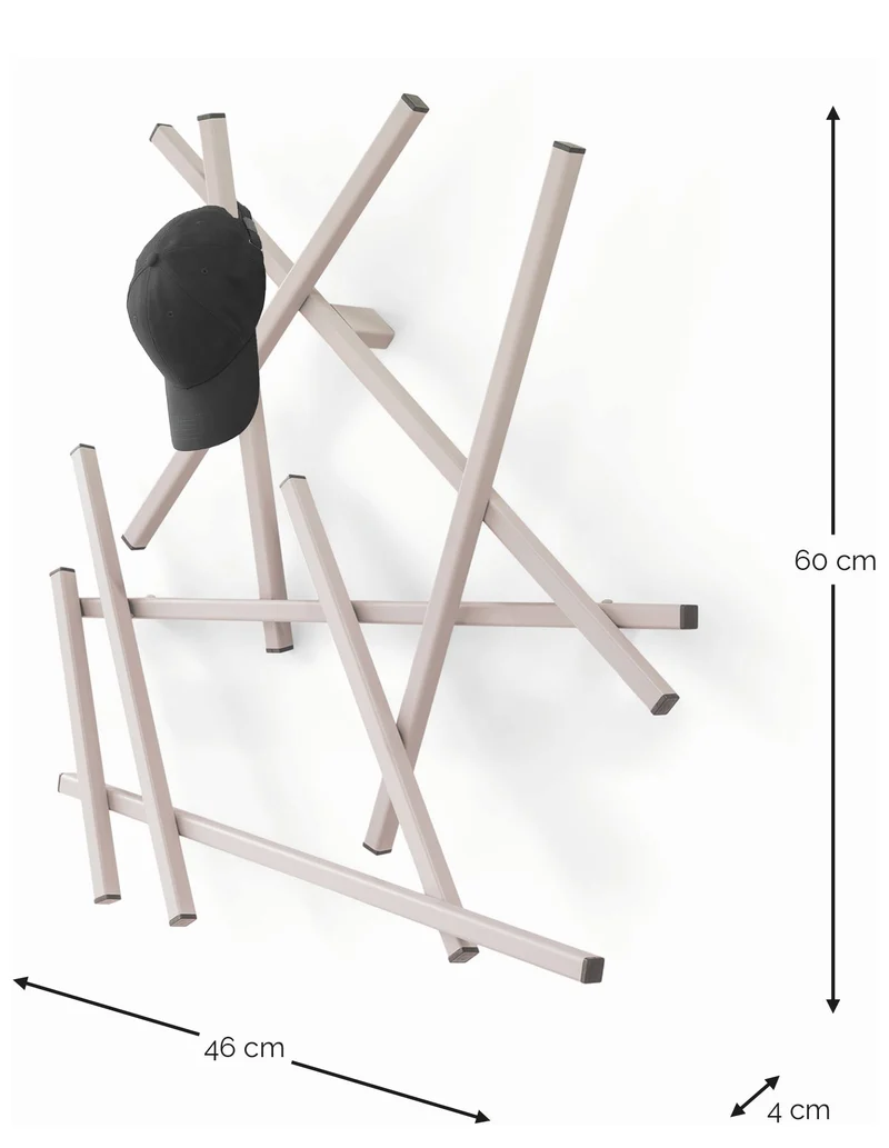 Spinder Garderobe Matches XS Stahl Silky Taupe Minimalistisch Modern