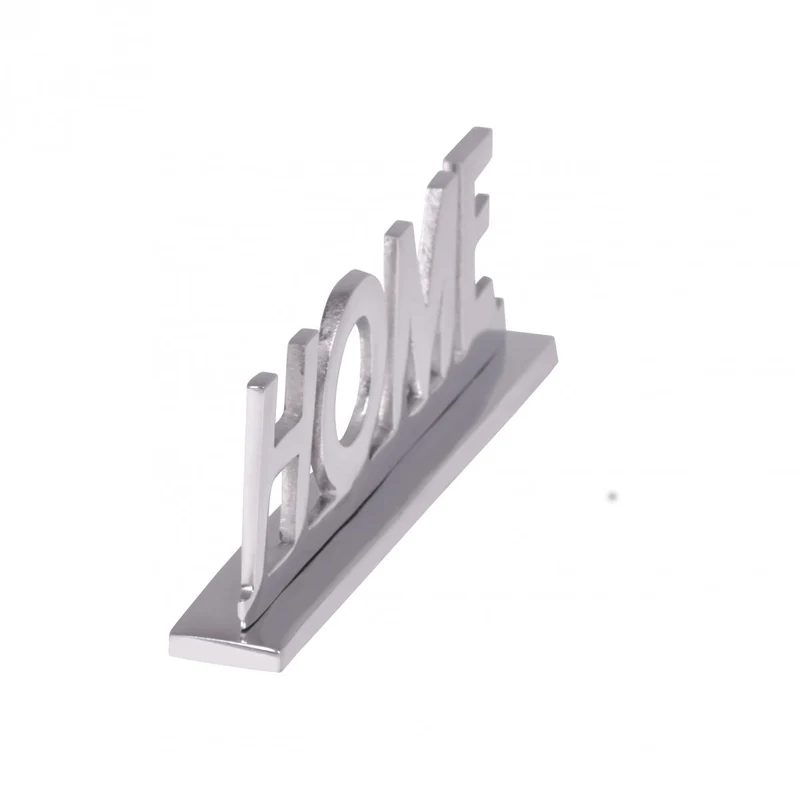 Deko Schriftzug Aluminium Silber 22cm Wohnzimmer Esszimmer