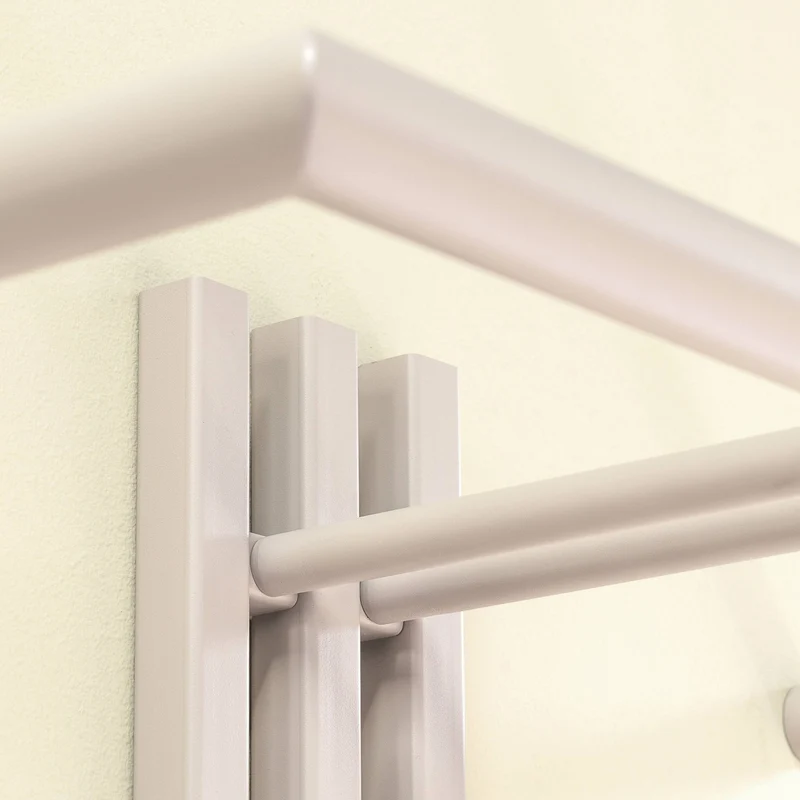 Wandgarderobe SENZA 1 Stahl Silky Taupe Garderobenhalter Spinder Design