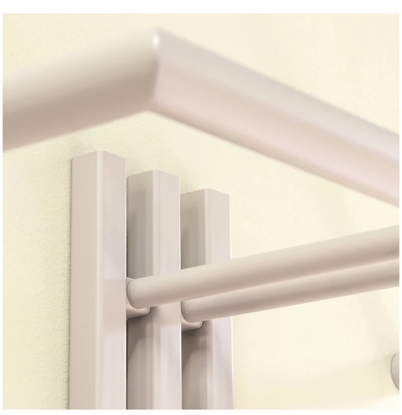 Design Garderobe SENZA 5 Silky Taupe beschichtet Wandgarderobe Spinder