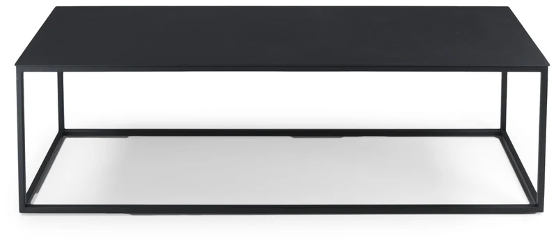 Spinder Couchtisch Stahl Modern Minimalistisch Schwarz 120x35x40 cm
