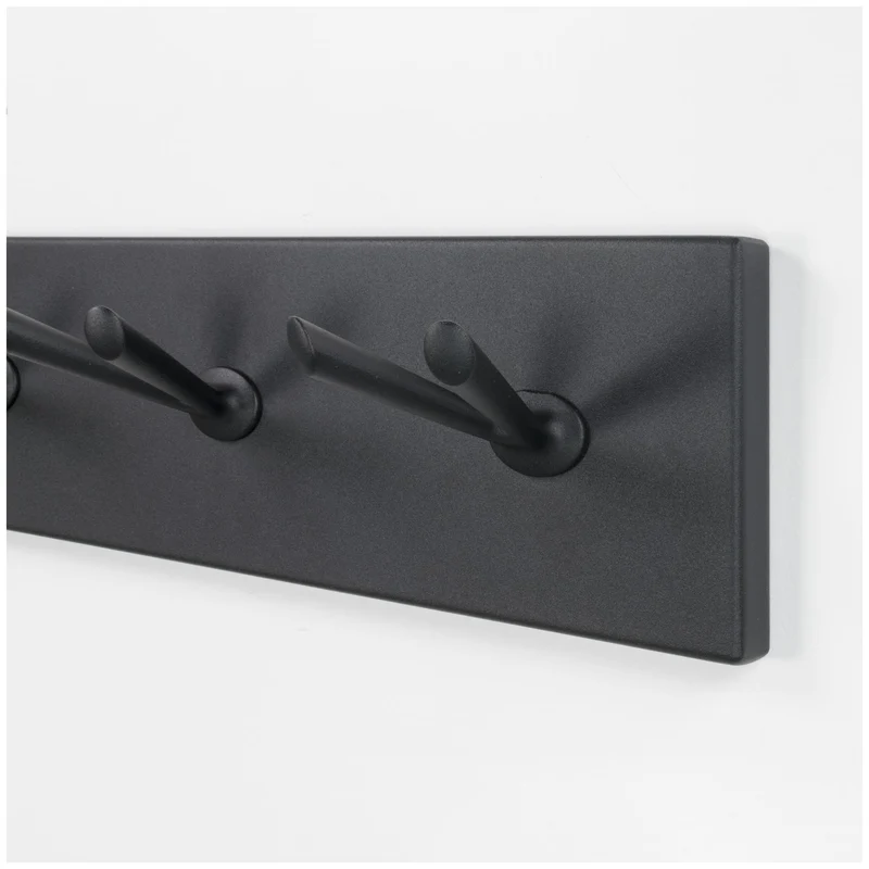 Spinder PULL 5 Garderobe: Minimalistischer Stahl, Schwarz, Modern