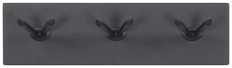 Hakenleiste PULL 3 Minimalistische Garderobe Schwarz Modern, Spinder
