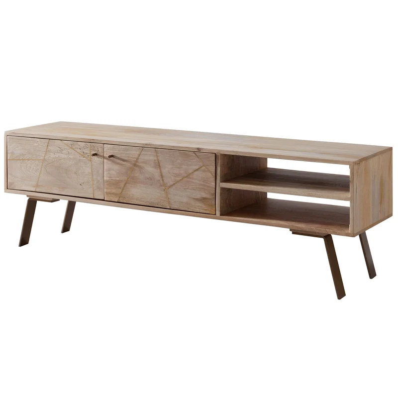 Lowboard SIKAR Mango Massivholz Landhaus 145x47x35cm TV-Kommode