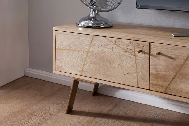 Lowboard SIKAR Mango Massivholz Landhaus 145x47x35cm TV-Kommode