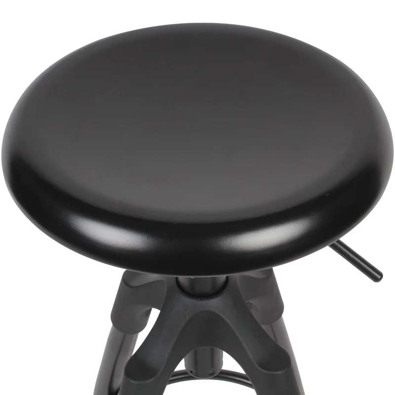 Barhocker Schwarz Metall 72-80cm Industrial Tresenhocker 100kg