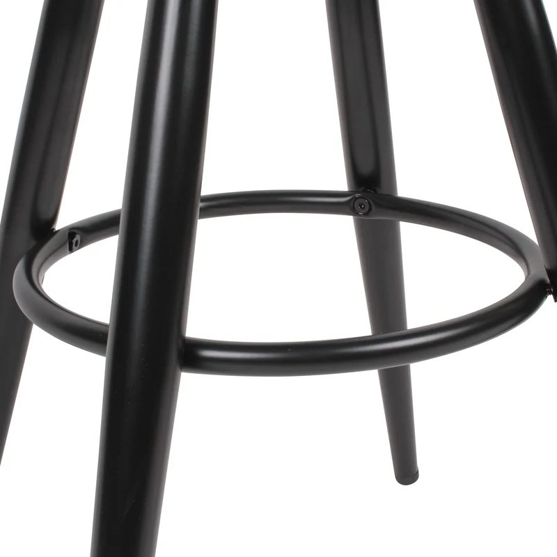 Barhocker Schwarz Metall 72-80cm Industrial Tresenhocker 100kg