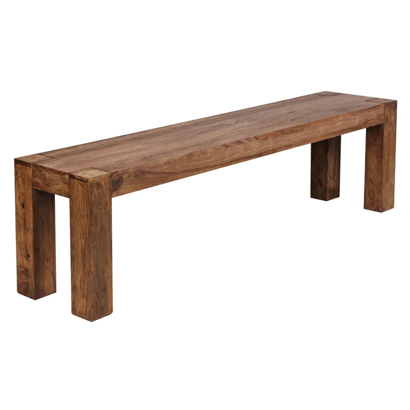 Sitzbank MUMBAI 160cm Sheesham Massivholz Landhausstil Esszimmer
