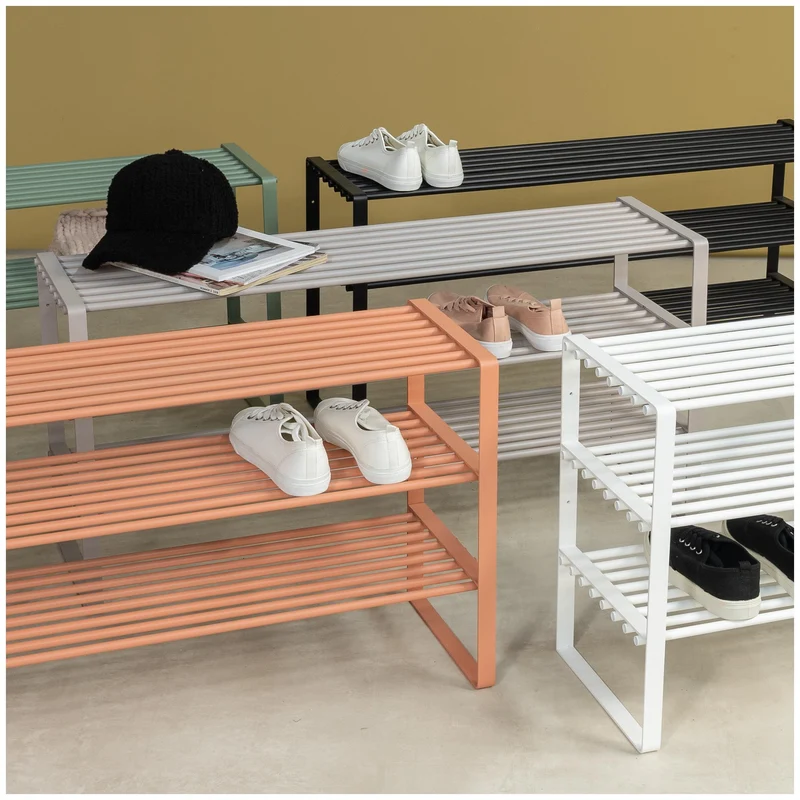 REX SR 2 Schuhregal 3 Ablagen Stahl viele Farben Design von Spinder