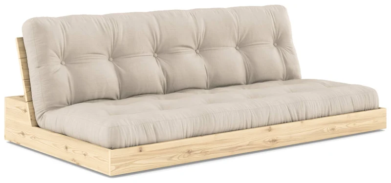 Sofa Ausziehsofa BASE Kiefer massiv lackiert, von Karup