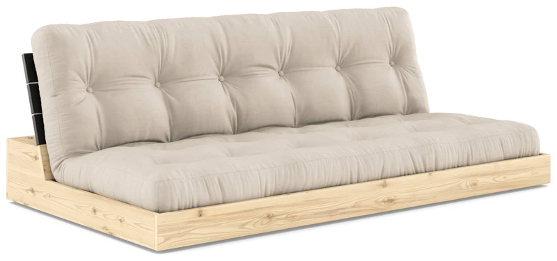 Sofa Ausziehsofa BASE Kiefer massiv lackiert, von Karup