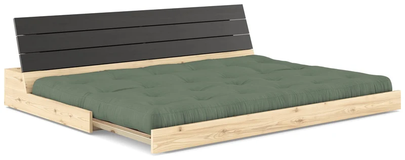 Sofa Ausziehsofa BASE Kiefer massiv lackiert, von Karup