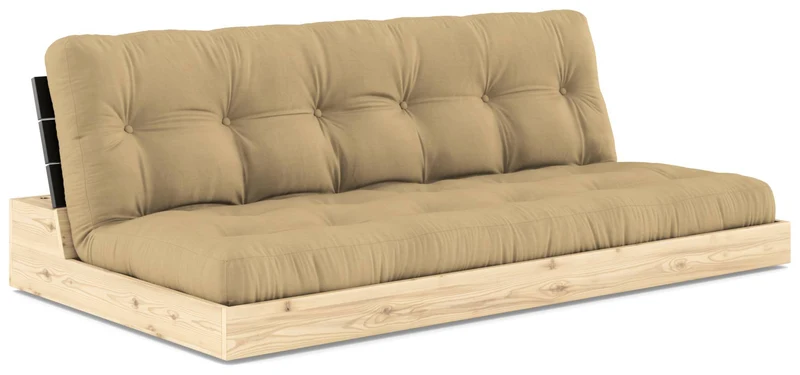 Sofa Ausziehsofa BASE Kiefer massiv lackiert, von Karup