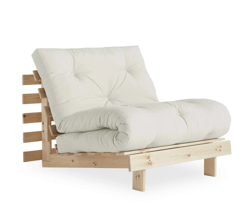 Schlafsofa ROOTS 90 cm Sofa Kiefer massiv unbehandelt, von Karup