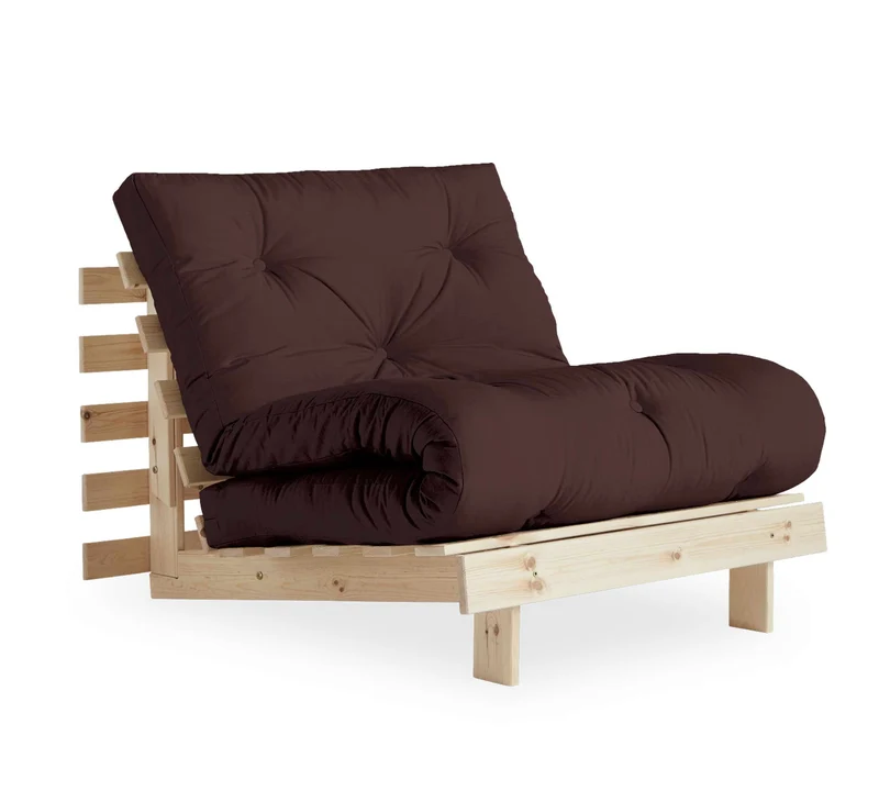 Schlafsofa ROOTS 90 cm Sofa Kiefer massiv unbehandelt, von Karup