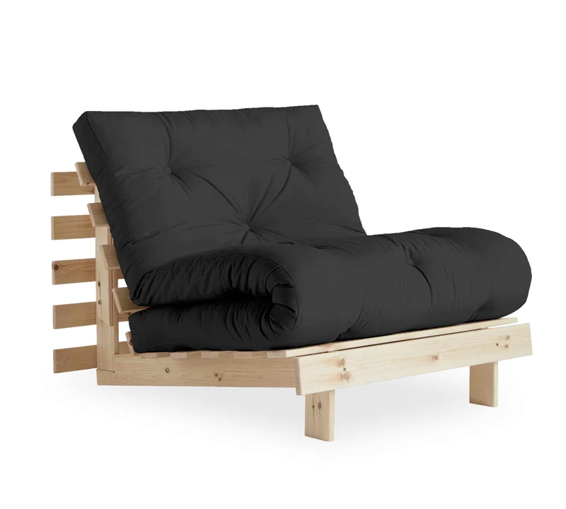 Schlafsofa ROOTS 90 cm Sofa Kiefer massiv unbehandelt, von Karup