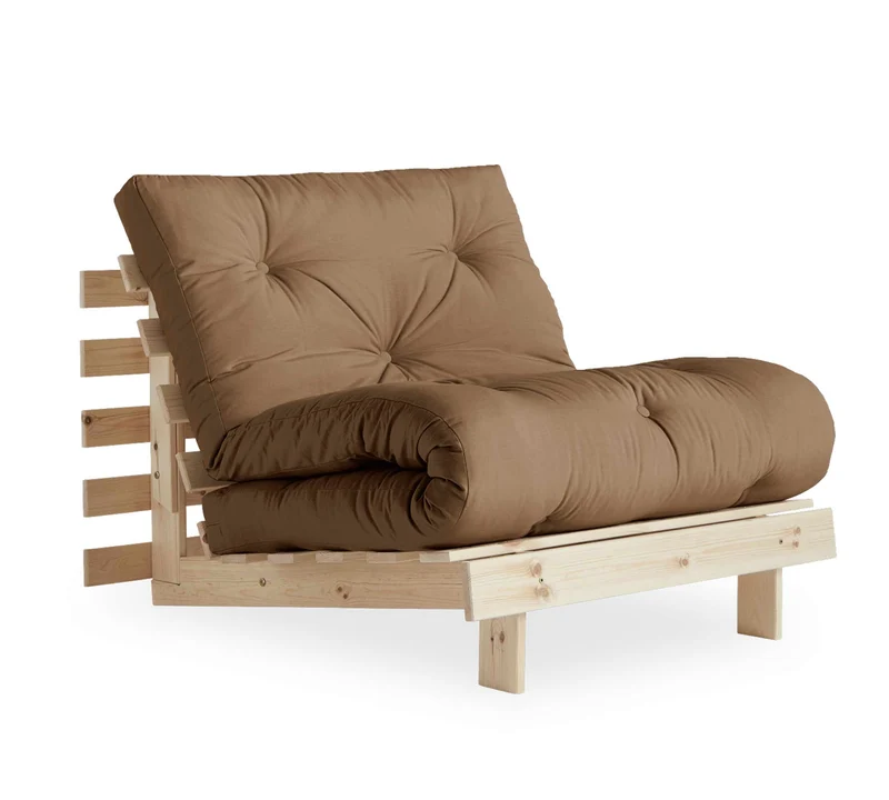 Schlafsofa ROOTS 90 cm Sofa Kiefer massiv unbehandelt, von Karup